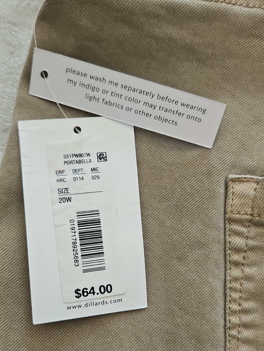 Westbound High Rise Slim Leg Cropped Pant W/ Lots Of Stretch: Portabella: 20W - Picture 3 of 15